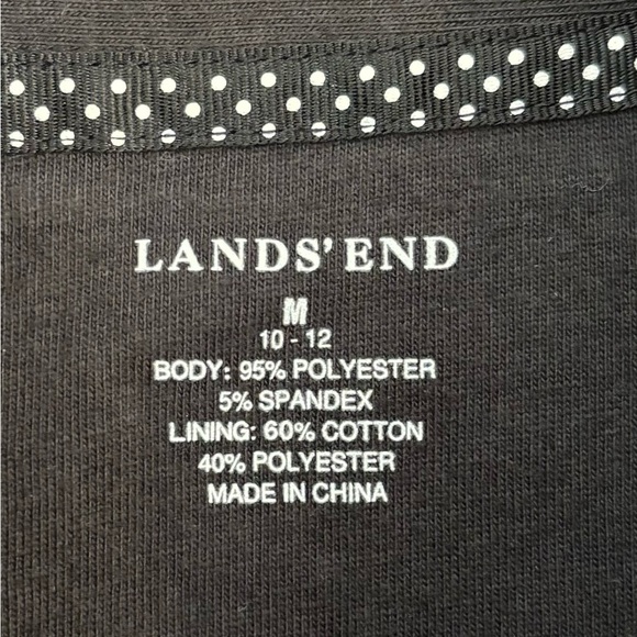 Lands’ End Fleece Vest Women’s Medium Black Full Zip Pockets Casual Athleisure - Picture 7 of 8